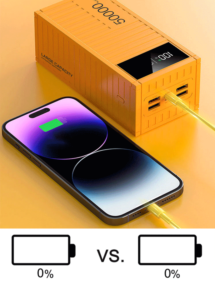 [50000mAh kontejner]Nová verze super rychlého 66W powerbanku.