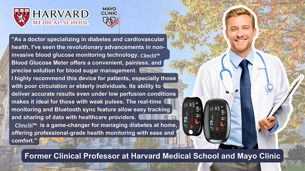 【🎁Sváteční speciál🎄】Pulzní oxymetr GlucoSense na prst s klipem - anglická verze (čtyřbarevná LED)