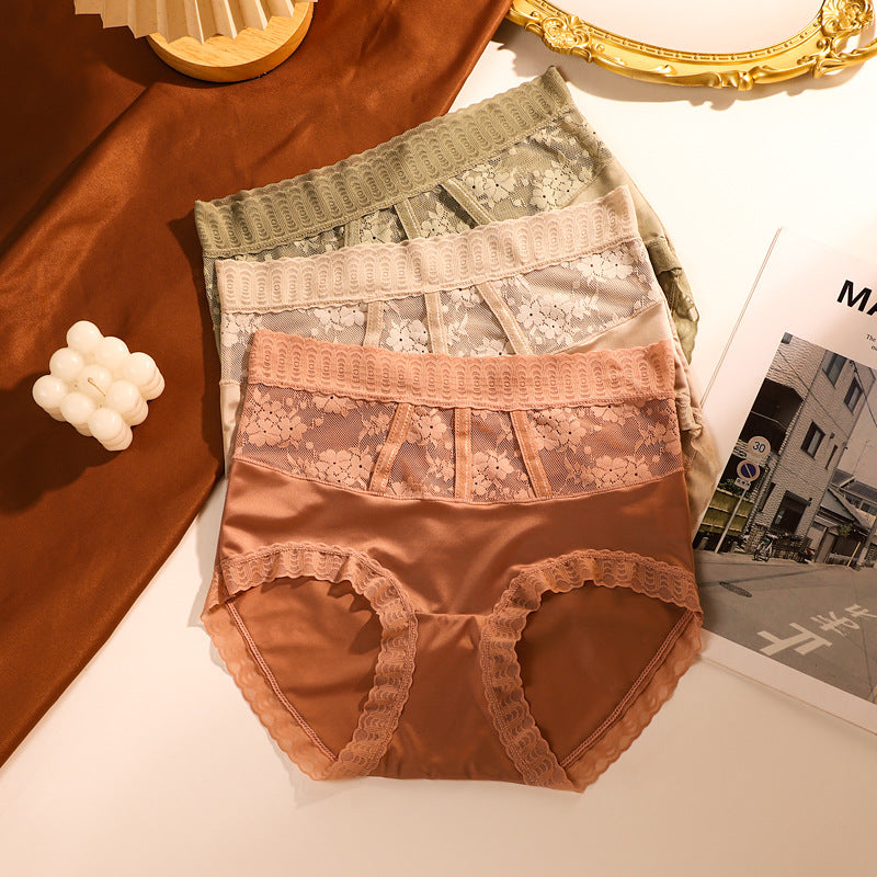 【🌷Kupte 1 a získejte 2 zdarma】Sexy bezešvé hedvábné hip liftingové kalhotky s kontrolou bříška