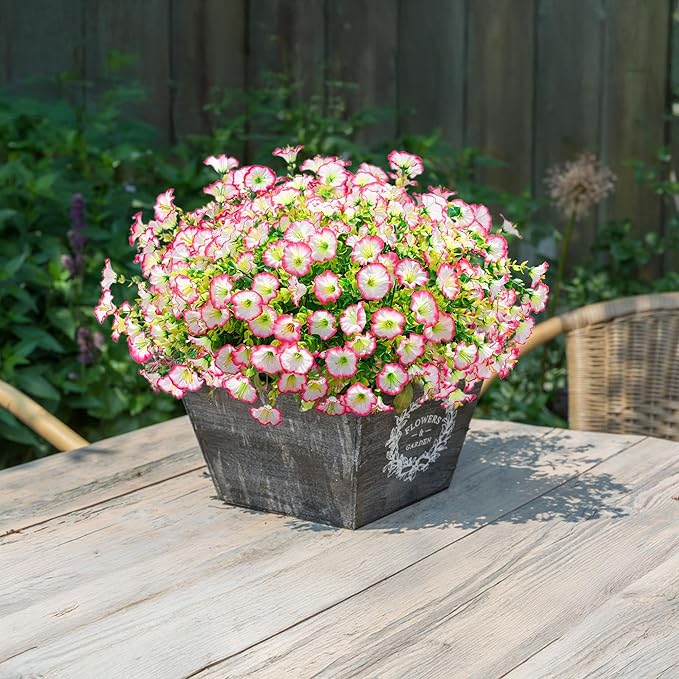 💥Vylepšený materiál nejvyšší kvality 🌸Svlačec odolný vůči UV záření a neblednoucí (bez květináče)