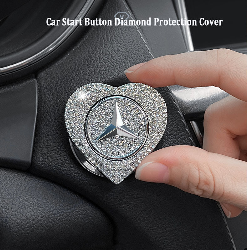 Žhavý výprodej 2025🔥Ochranné pouzdro s jedním tlačítkem pro startování s diamanty