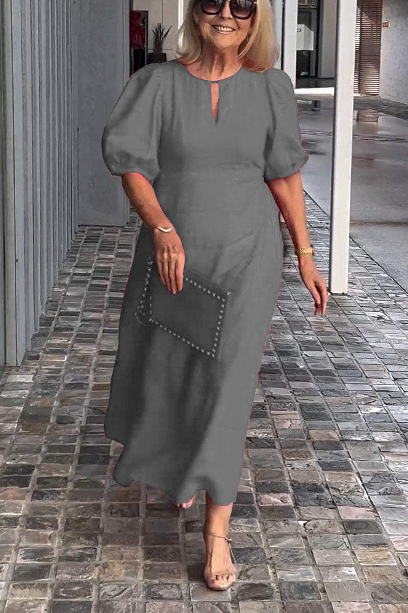 🎉 Jednobarevné šaty z bavlny a lnu