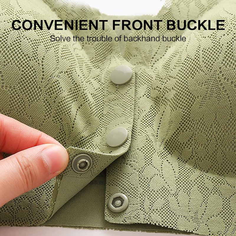 💥 Kup 1 a 1 zdarma 💥 Dámská lehká přední podprsenka na knoflíky bez ocelového kroužku