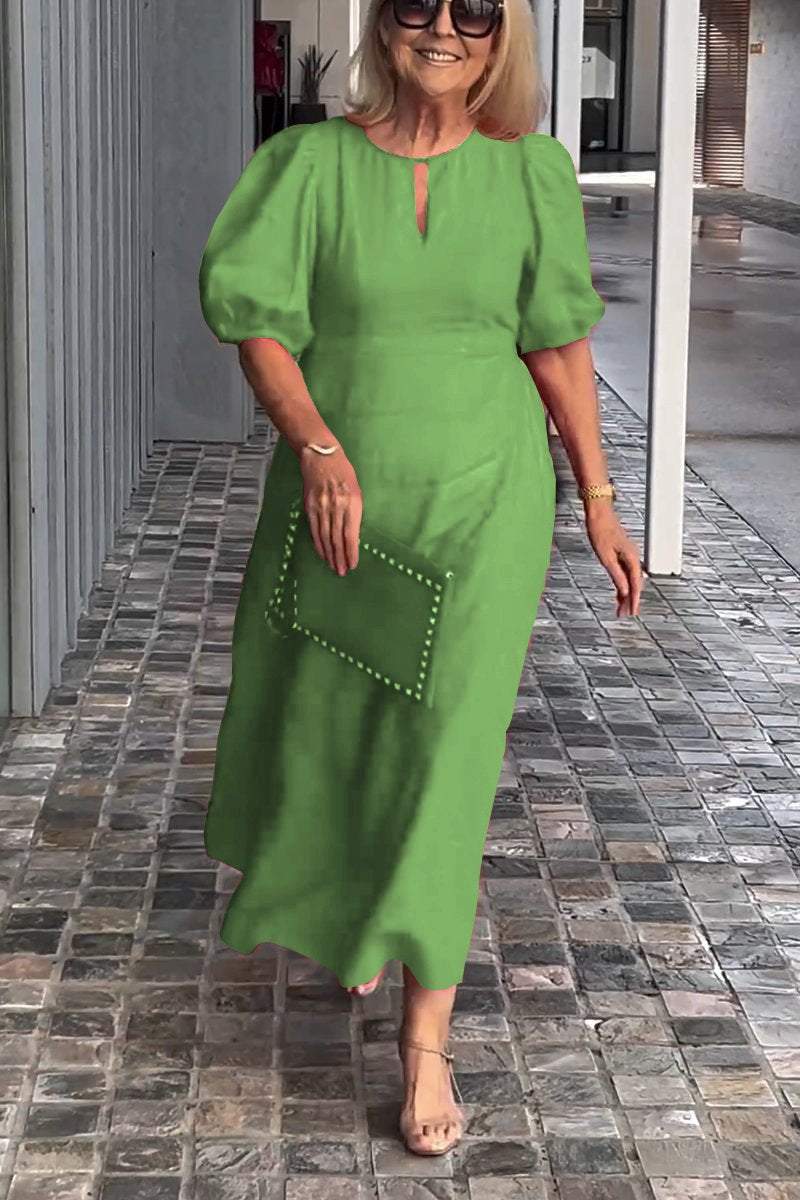 🎉 Jednobarevné šaty z bavlny a lnu