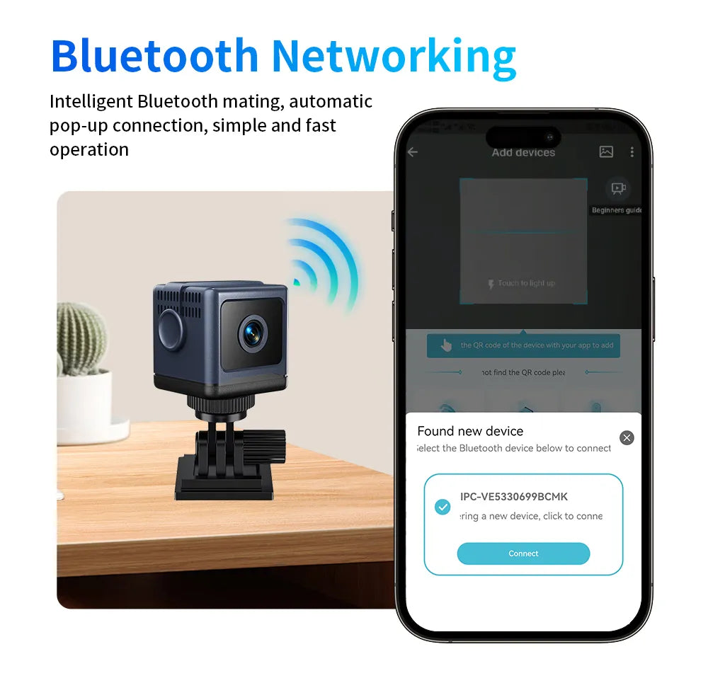 W03 Chytrá WiFi bezpečnostní kamera – 1080P HD, noční vidění, detekce pohybu, nízká spotřeba energie