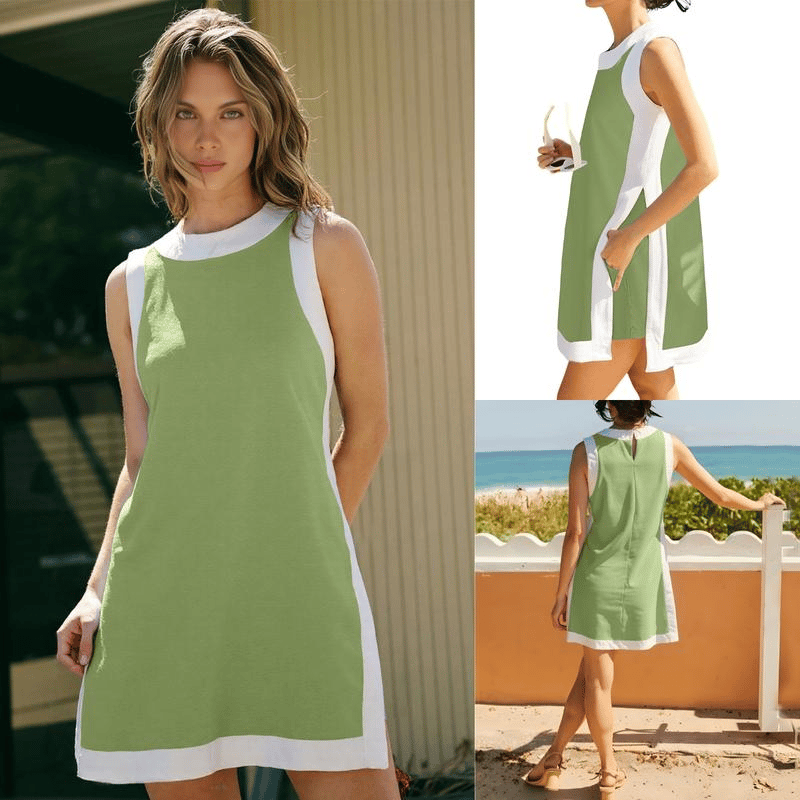👗Dámský ležérní top bez rukávů a kraťasy s kapsami🥰