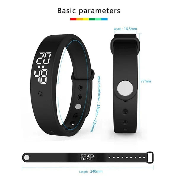 ⌚ NYNÍ SLEVA 50 %! ❤️ Chytrý zdravotní náramek – fitness tracker, monitor tepové frekvence a krokoměr 🏃