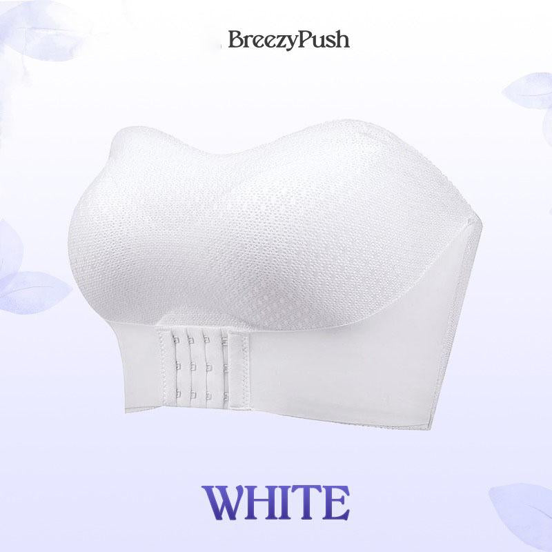 ✨ Kupte 2 a získejte slevu 390 Kč ✨ Prodyšná, protiskluzová podprsenka na zvětšení prsou bez ramínek s předním knoflíkem