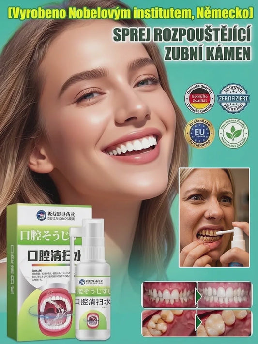 Sprej na odstranění zubního kamene z Německého Nobelova výzkumu