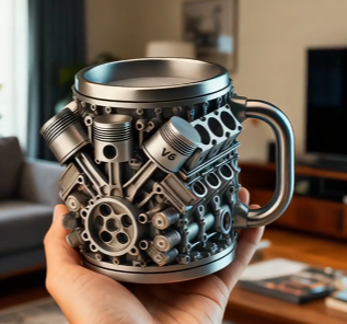 Hrnek ve tvaru 3D - Dokonalá rovnováha mezi designem a funkčností