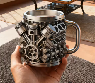 Hrnek ve tvaru 3D - Dokonalá rovnováha mezi designem a funkčností