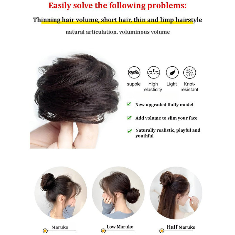 【✨ Rychlá změna účesu】💖 Simulační vlasové doplňky s parukou