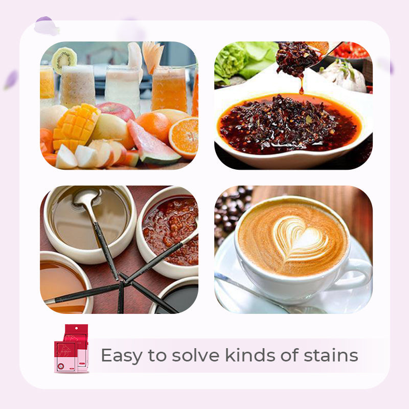 Přenosné ubrousky na odstraňování skvrn