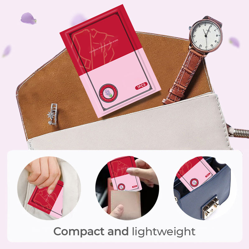 Přenosné ubrousky na odstraňování skvrn