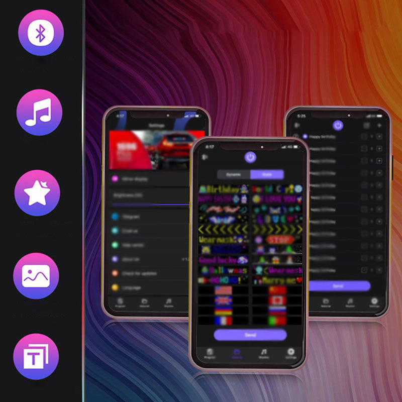 [Exkluzivní výroba] 🔥Ďáblova lampa do auta s LED měkkou obrazovkou