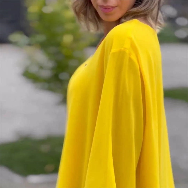 💗 Dámský dvouvrstvý top s výstřihem do V a měkkým zapínáním na zip