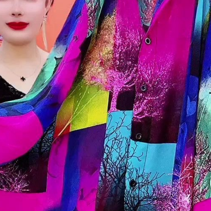 🔥Žhavý výprodej🔥Dámská košile střední délky středního věku