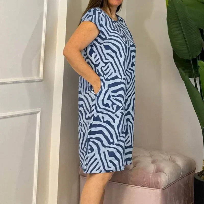 🎁Neformální šaty s potiskem v bohémském vintage stylu z roku 2025👗