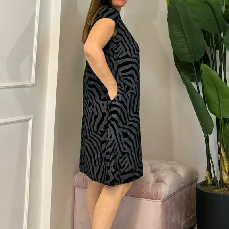 🎁Neformální šaty s potiskem v bohémském vintage stylu z roku 2025👗