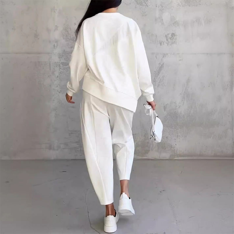 【🔥Nové produkty 2024】💖Dámské mikiny a kalhoty s dlouhým rukávem a nepravidelným lemem