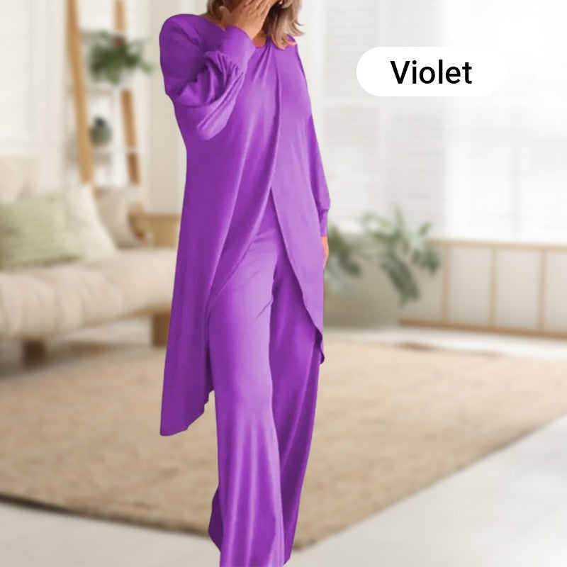 Ultra měkký a pohodlný dámský set topu a kalhot