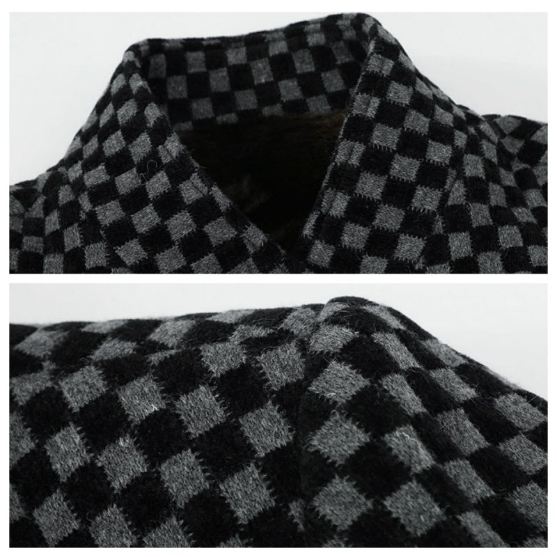 Stylová pánská kašmírová vycpaná bunda