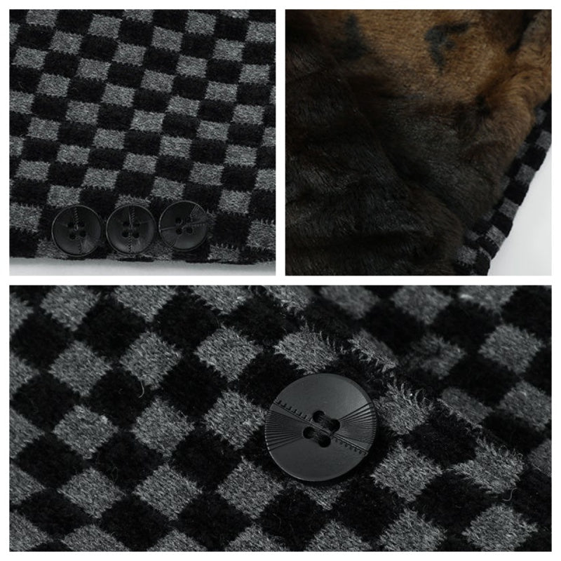 Stylová pánská kašmírová vycpaná bunda