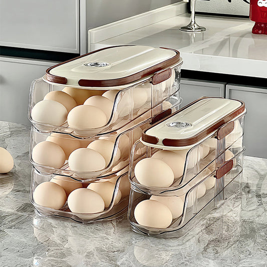 🥚🥚Čistý kuchyňský organizér na vajíčka do bočních dveří lednice