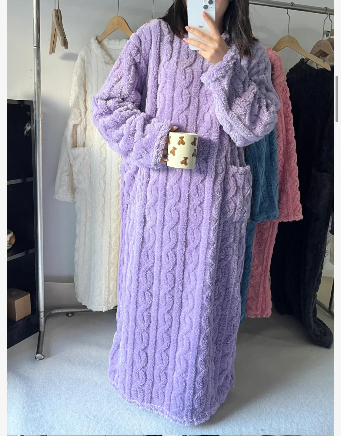 ❄️⏰ Zimní spodní prádlo Coral Fleece