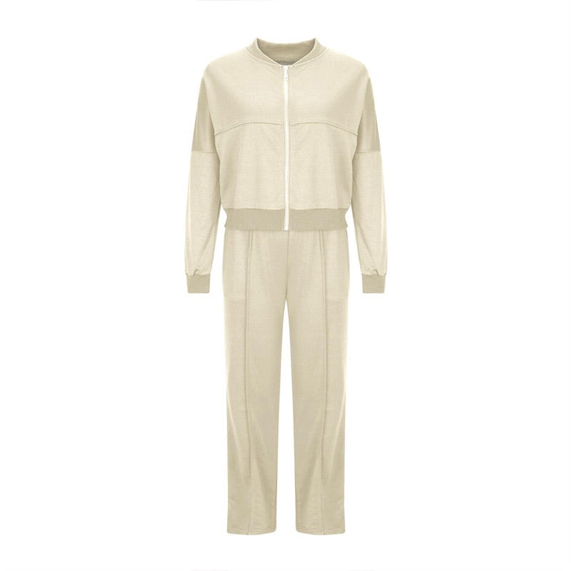 📦Dámské tepláky s dlouhým rukávem se stahovací šňůrkou, dvoudílné sady