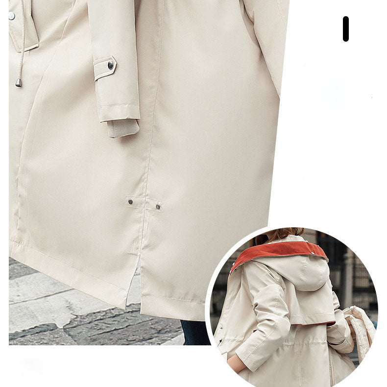 ❄️ Dámský zimní kabát s kapucí a kožešinovým límcem Casual Parka