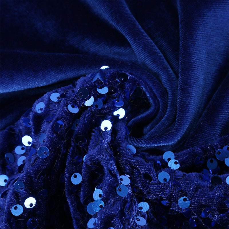 👗 Podzimní/zimní zlaté sametové šaty pro ženy