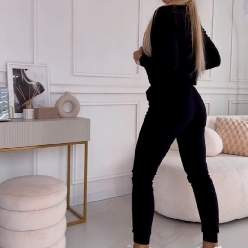 🎆Novoroční akce - 50% SLEVA🎄Dámská 2dílná tepláková souprava se zipem