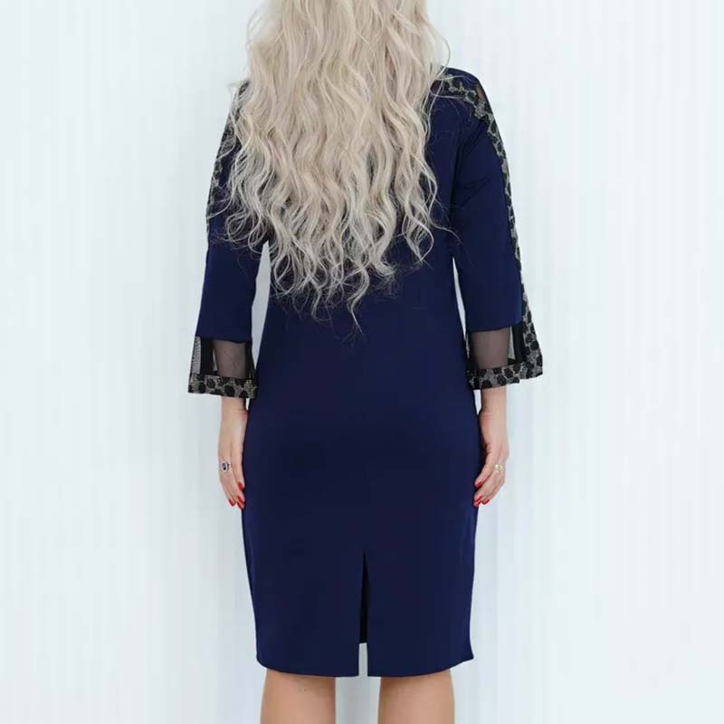 Nové elegantní patchworkové šaty