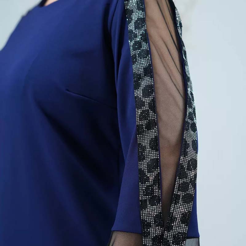 Nové elegantní patchworkové šaty