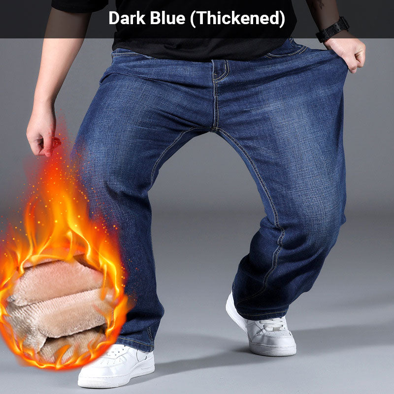 Stylové, uvolněné džíny s vysokým pasem a rovnými nohavicemi