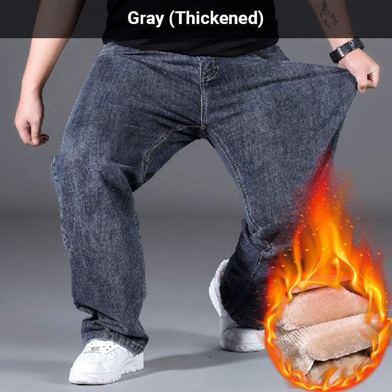 Stylové, uvolněné džíny s vysokým pasem a rovnými nohavicemi