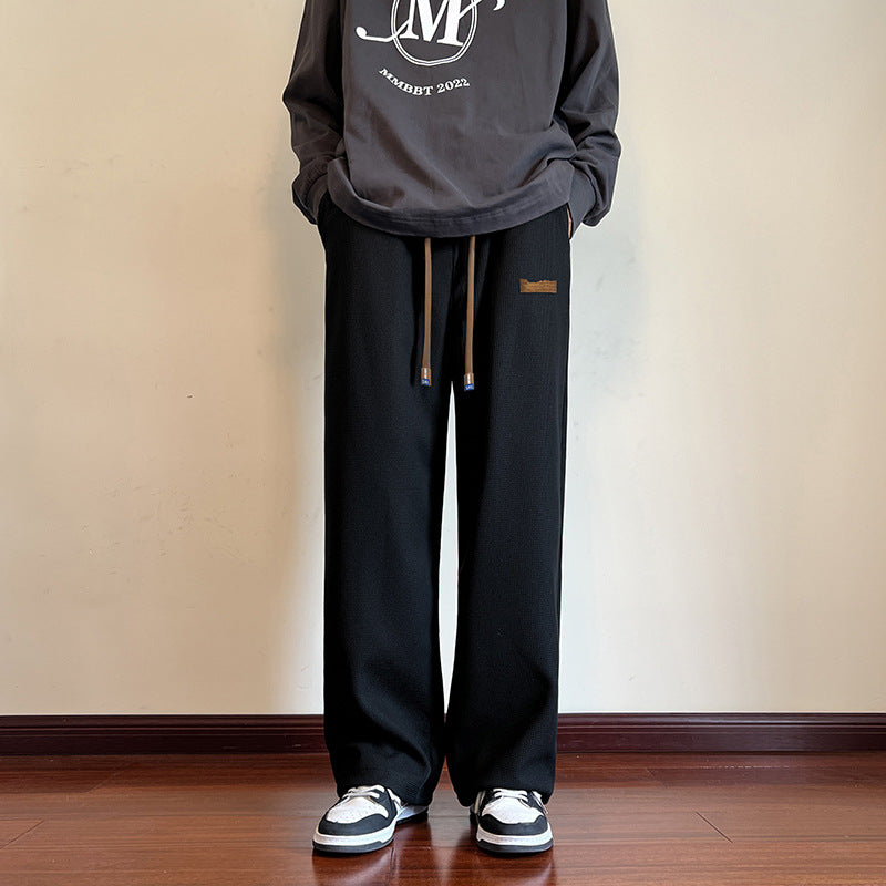 ✨Novinky na jaro✨ Pletené ležérní rovné kalhoty