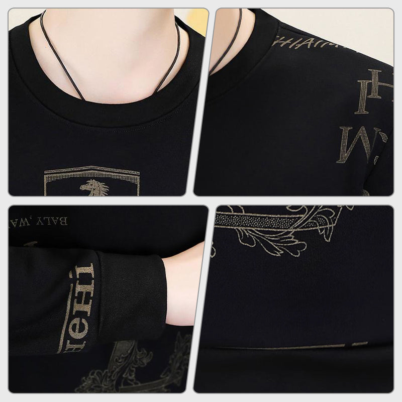 🔥Pánský volný business top s kulatým výstřihem