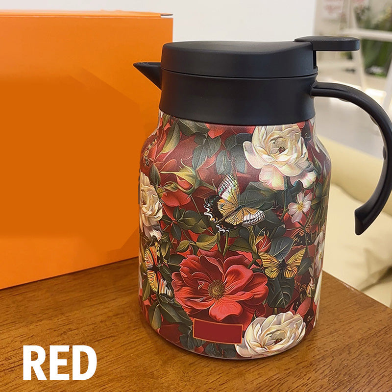 🍵1000ml vakuově izolovaná čajová konvice se sítkem