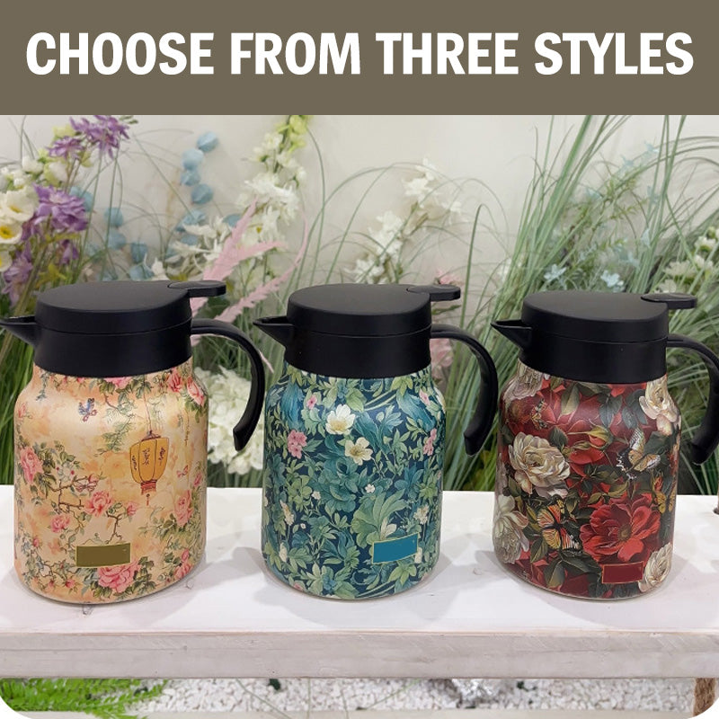 🍵1000ml vakuově izolovaná čajová konvice se sítkem