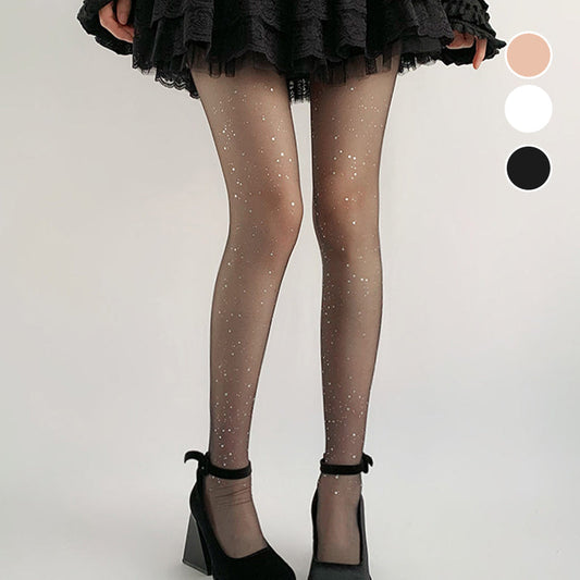 💐 Módní, sexy dámské punčochy s třpytkami a flitry