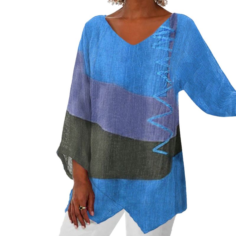 【M-4XL】🌸 Vintage tričko s dlouhým rukávem s potiskem