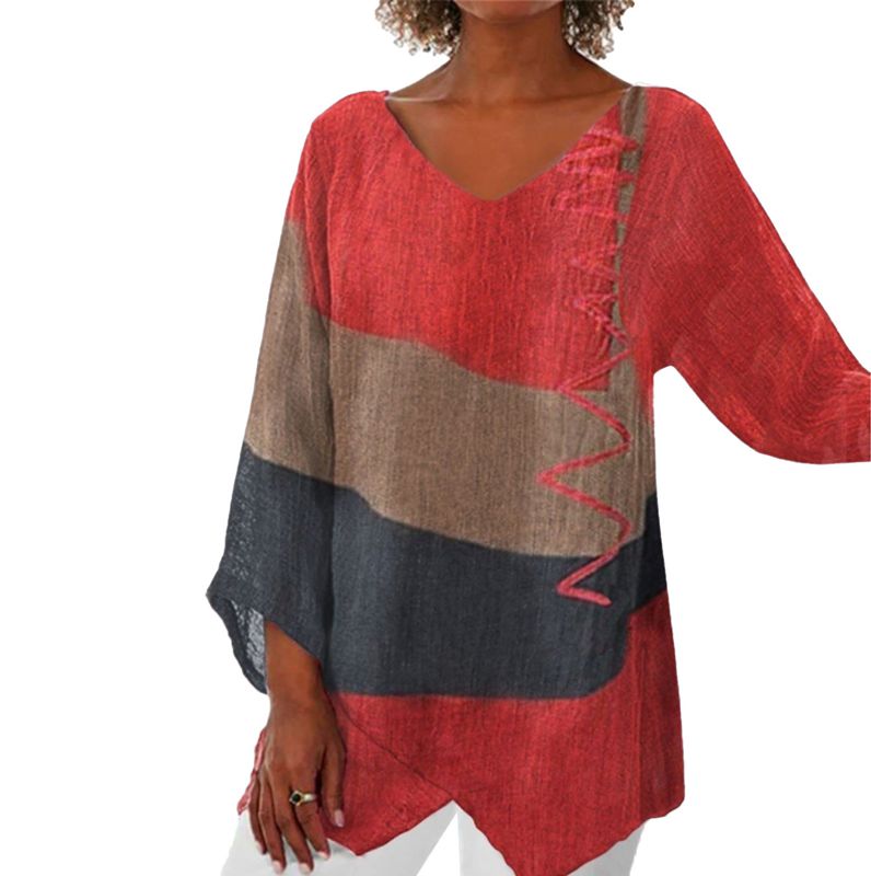 【M-4XL】🌸 Vintage tričko s dlouhým rukávem s potiskem