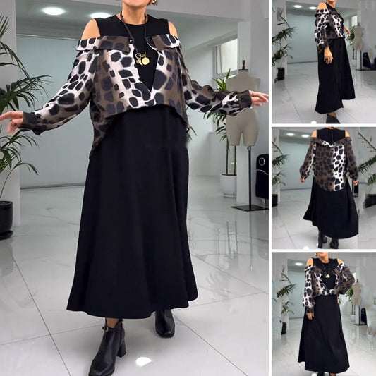 💐2025 Výjimečné šaty bez ramínek s leopardím potiskem【S-4XL】