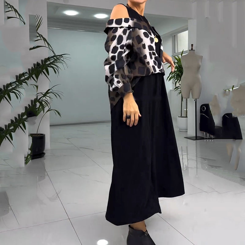 💐2025 Výjimečné šaty bez ramínek s leopardím potiskem【S-4XL】