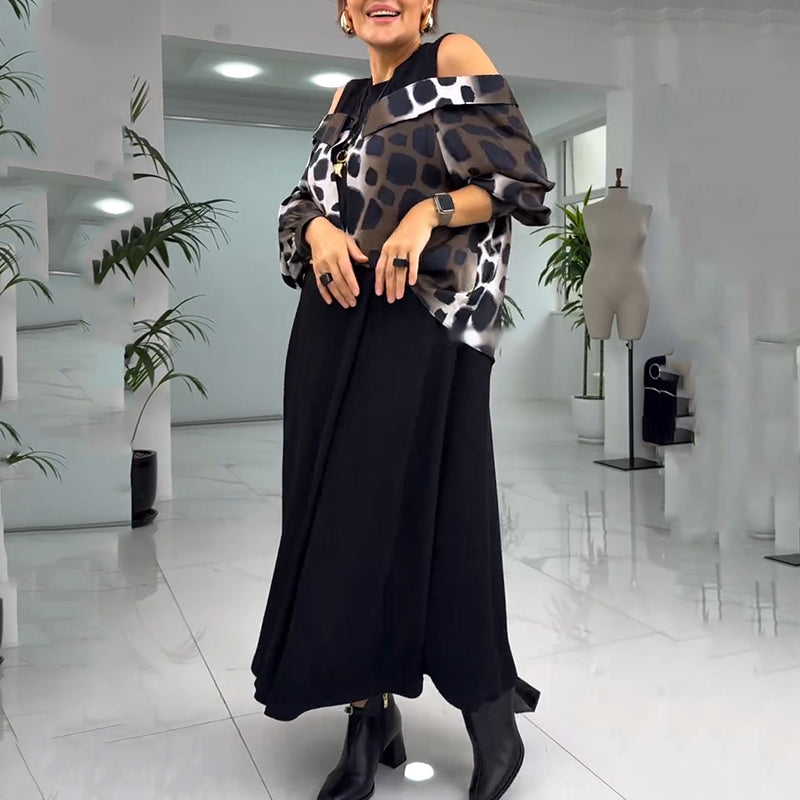 💐2025 Výjimečné šaty bez ramínek s leopardím potiskem【S-4XL】