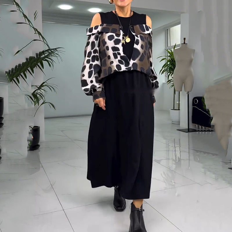 💐2025 Výjimečné šaty bez ramínek s leopardím potiskem【S-4XL】