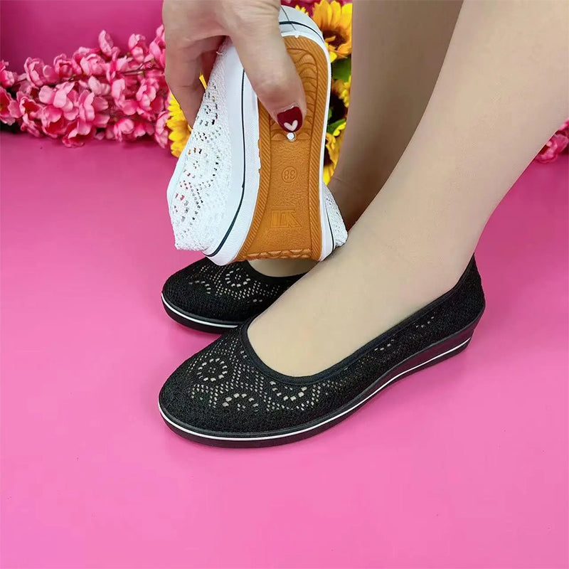 Prodyšné, protiskluzové dámské boty na platformě