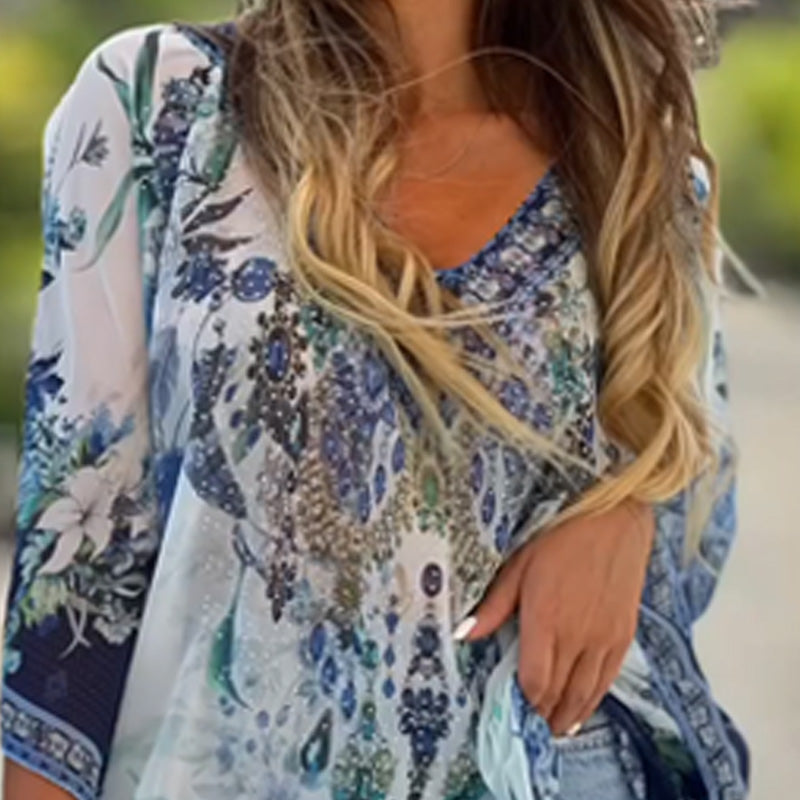 [S-5XL]🥰České volné asymetrické šaty s výstřihem do V